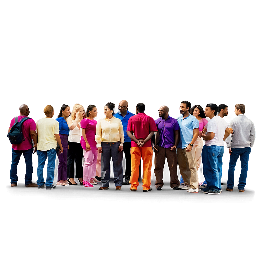 Large Group of People PNG jsh PNG with transparent background