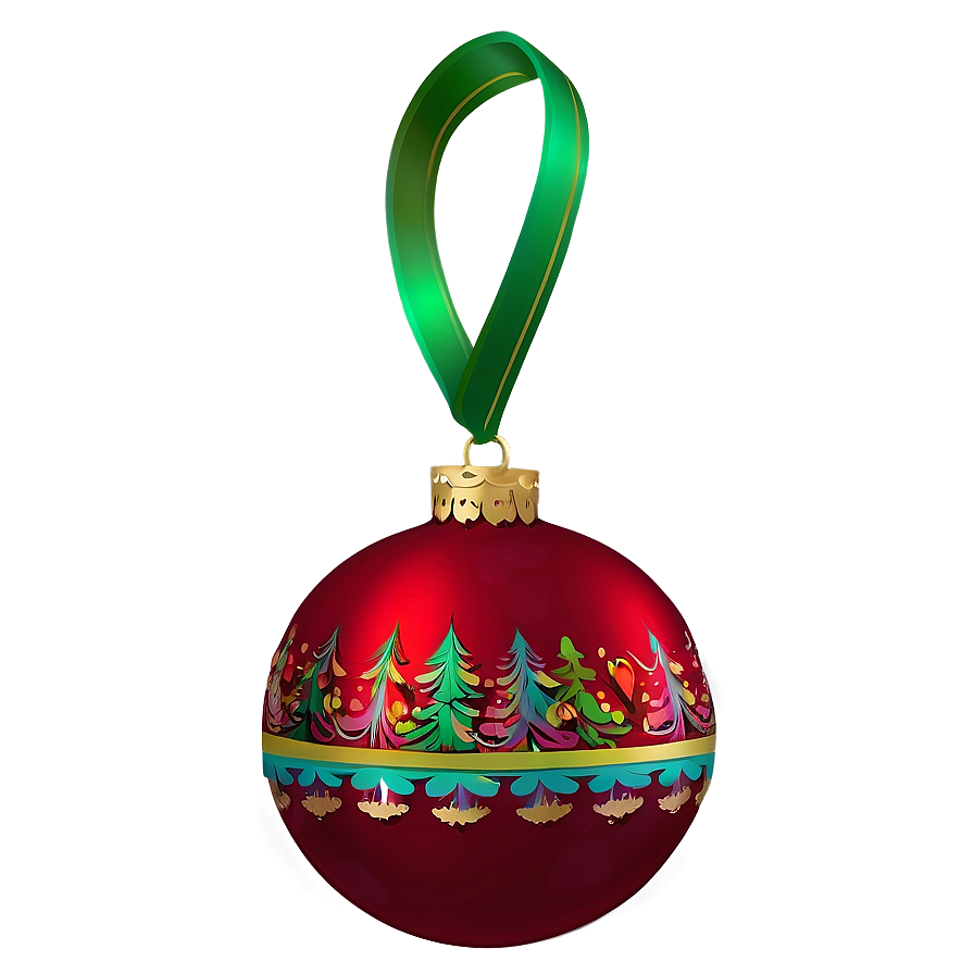 Large Red Ornament Png 85