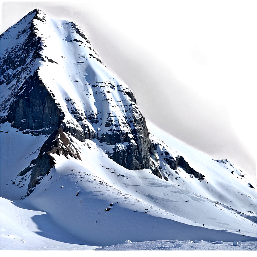 Large Snowy Mountain Peak PNG 06252024 PNG with transparent background