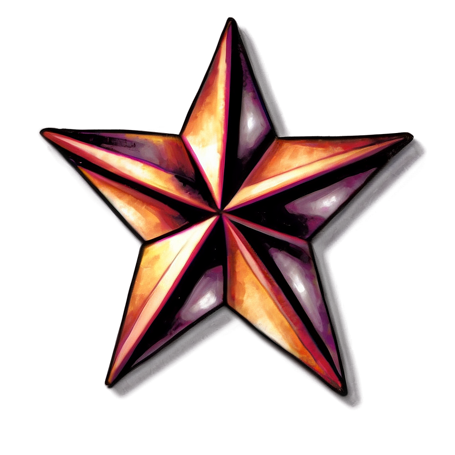 Large Star Tattoo Sketch Png 06262024