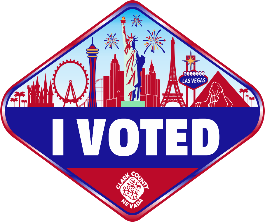 Las Vegas I Voted Sticker