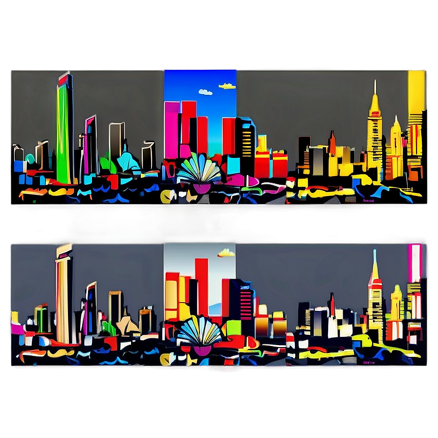 Las Vegas Skyline Art Png Bvt