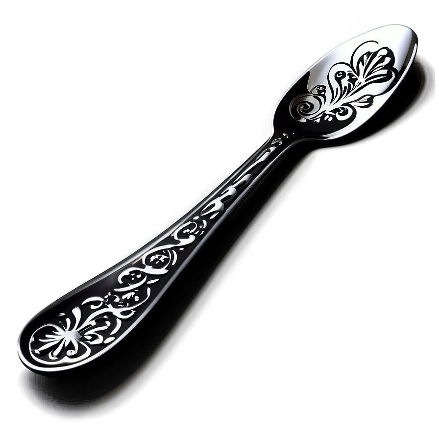 Laser Etched Teaspoon Png 06252024