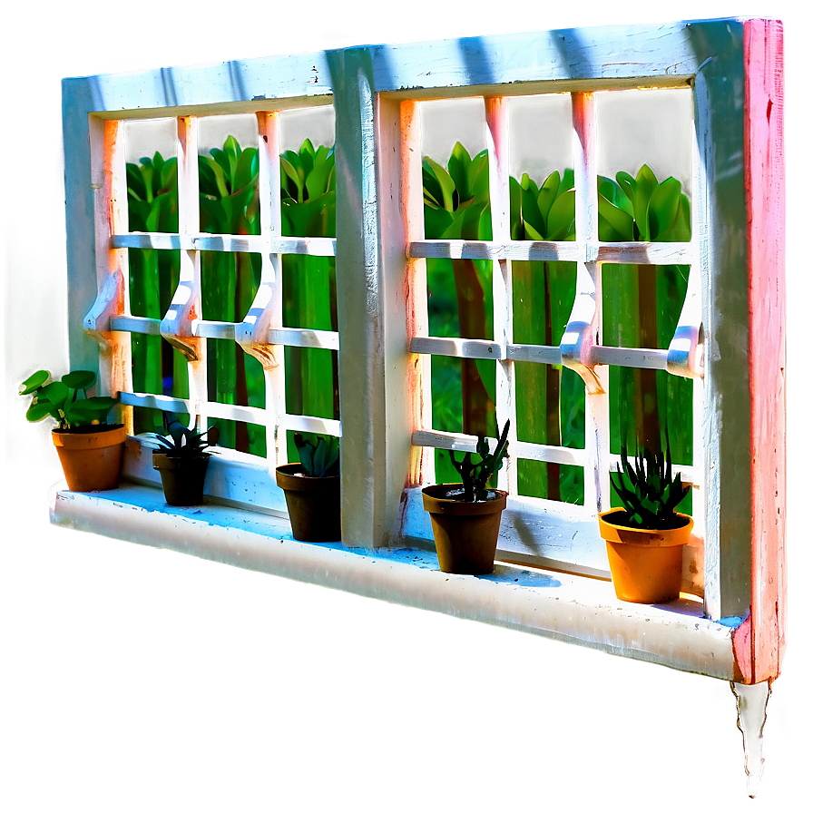 Lattice Window In Garden Png Mfe