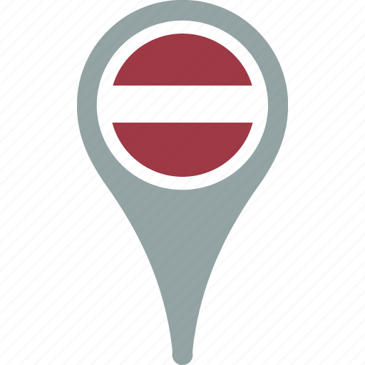 Latvia Location Icon