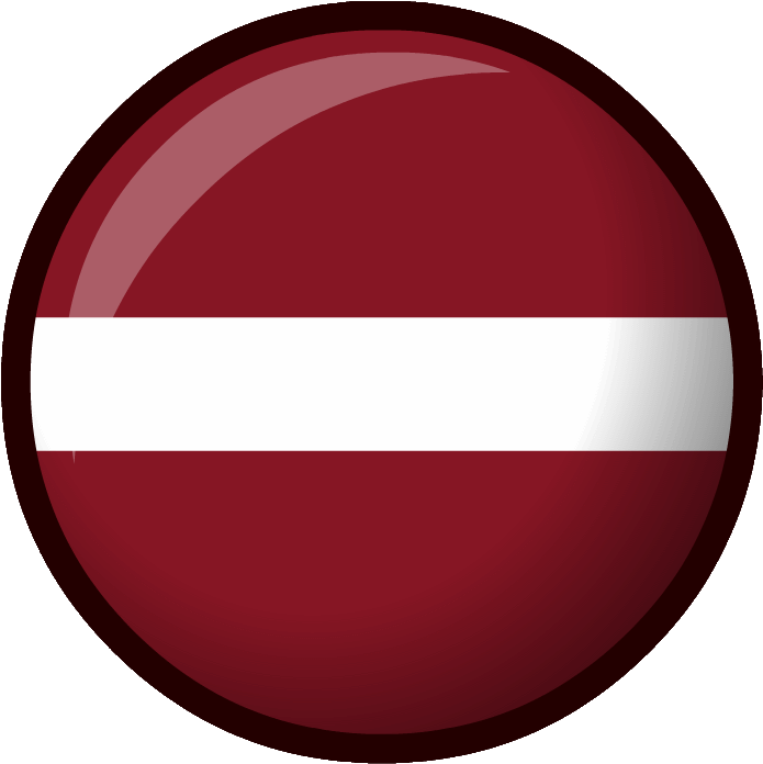 Latvian Flag Button