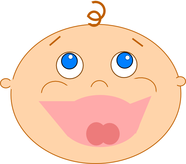 Laughing Baby Face Ornament