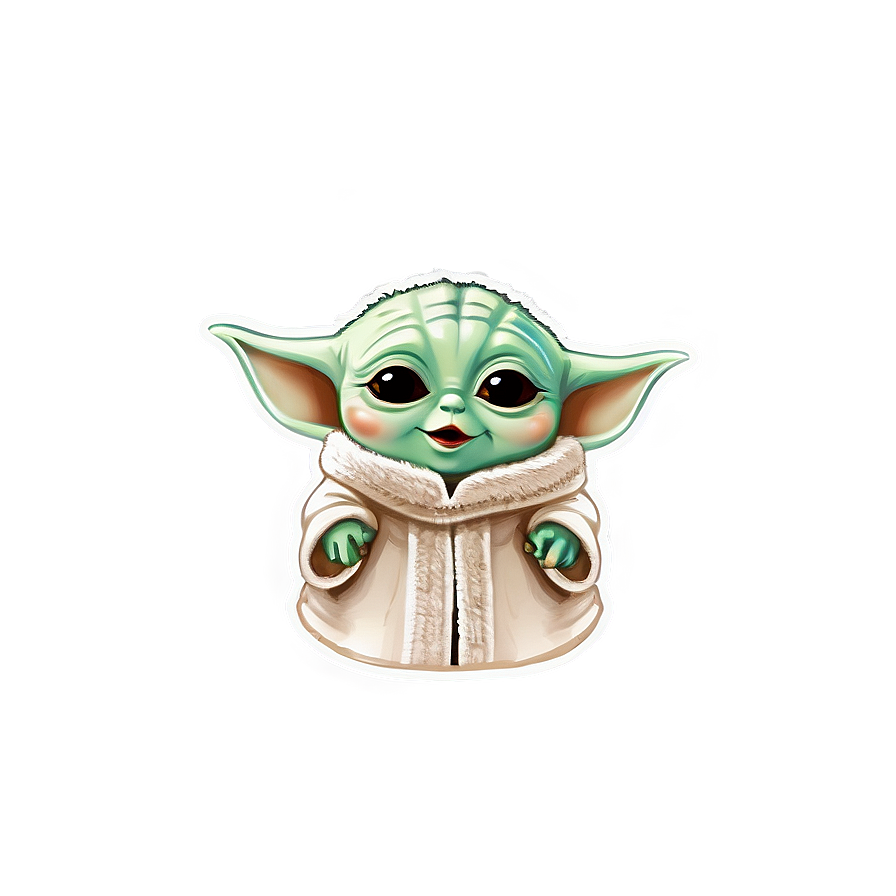 Laughing Baby Yoda Cartoon Png 06252024