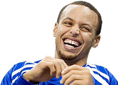 Laughing Basketball Player Steph Curry