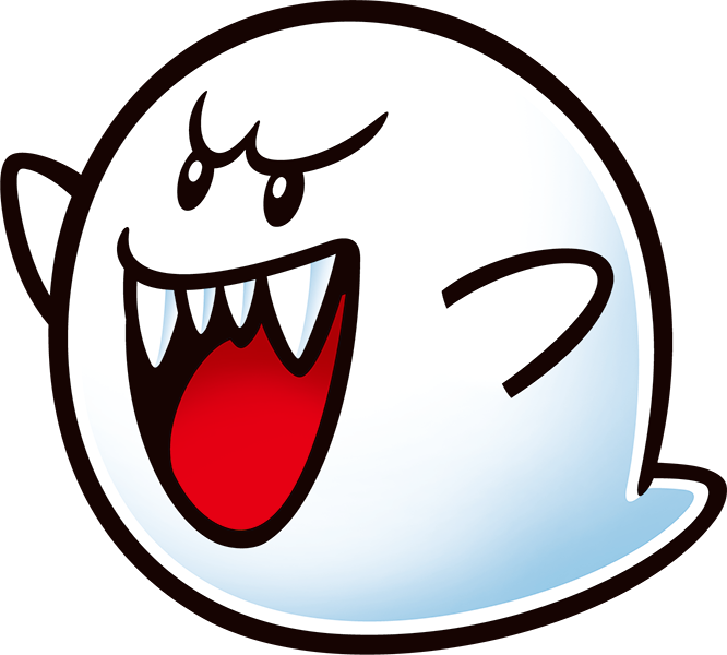 Boo 2d Shaded - Boo Super Mario 2d, HD Png Download PNG with transparent background
