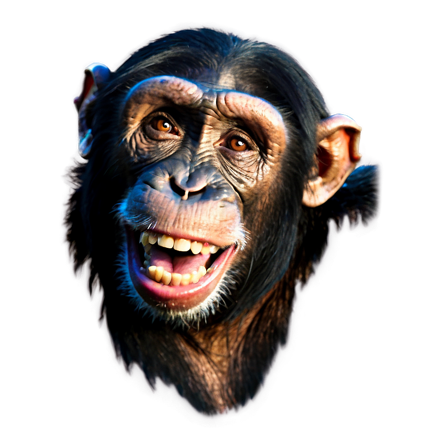 Laughing Chimpanzee Moment Png Son16