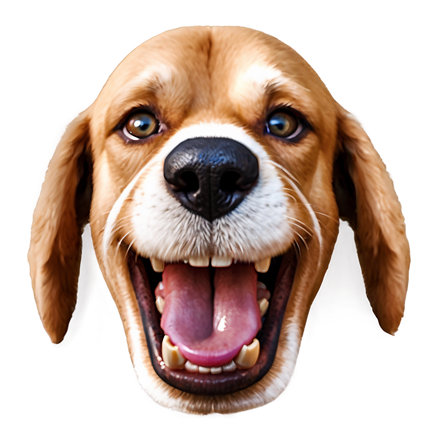 Laughing Dog Face Emoji Png 06212024