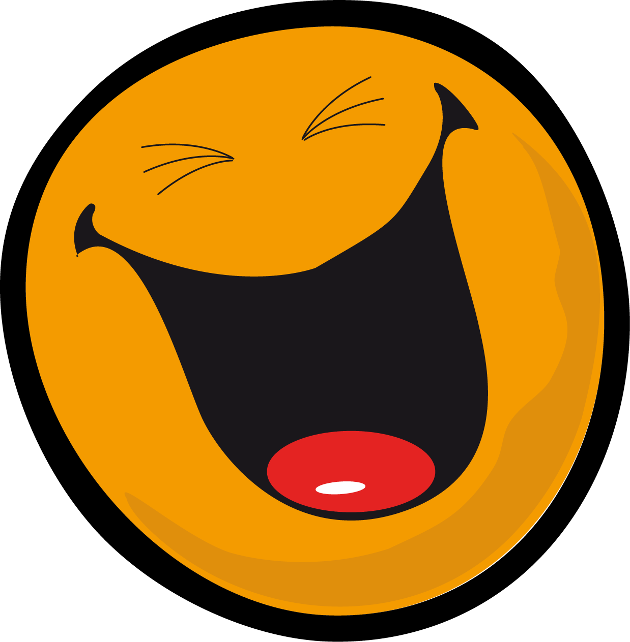 Very Laugh Face Smiley Clipart - Laughing Clip Art, HD Png Download PNG with transparent background