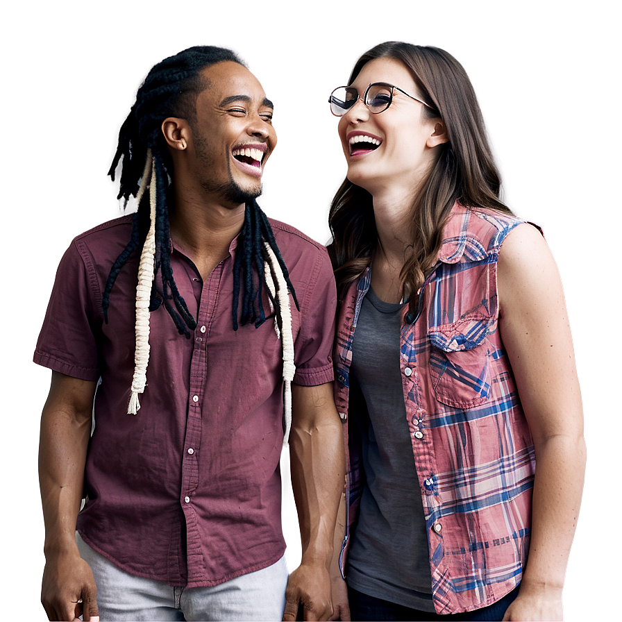 Laughing Friends Group PNG 06112024 PNG with transparent background