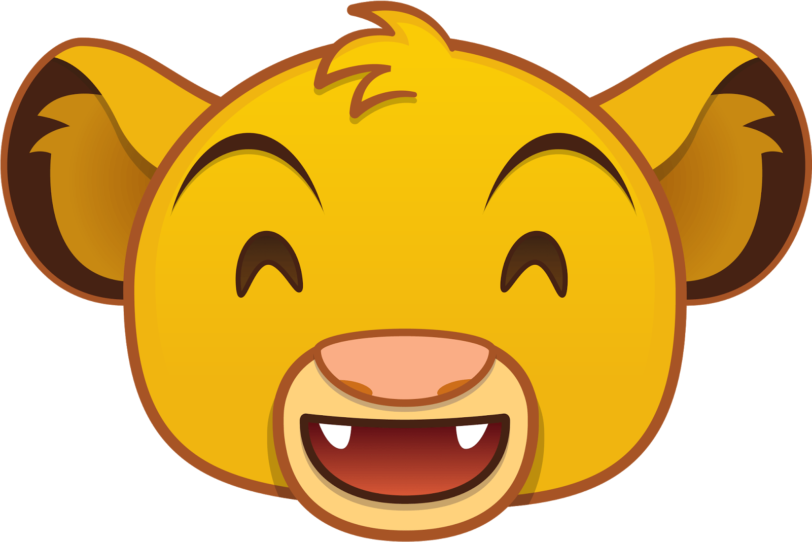 Laughing_ Lion_ Emoji_ Vector