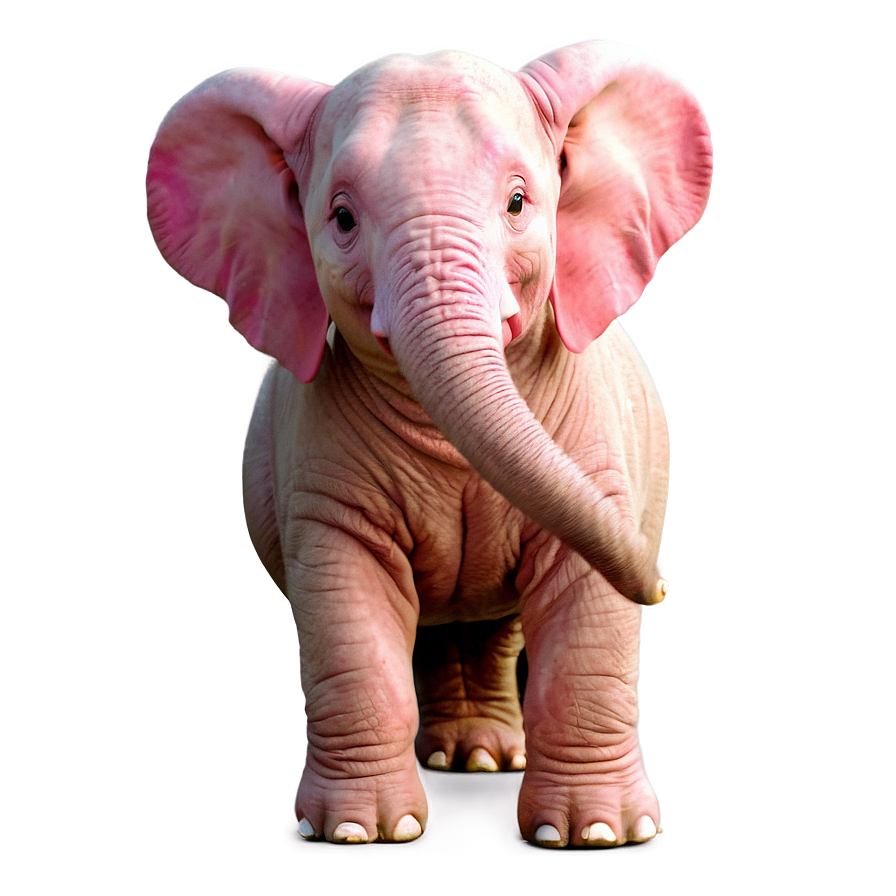 Laughing Pink Elephant Png Edw