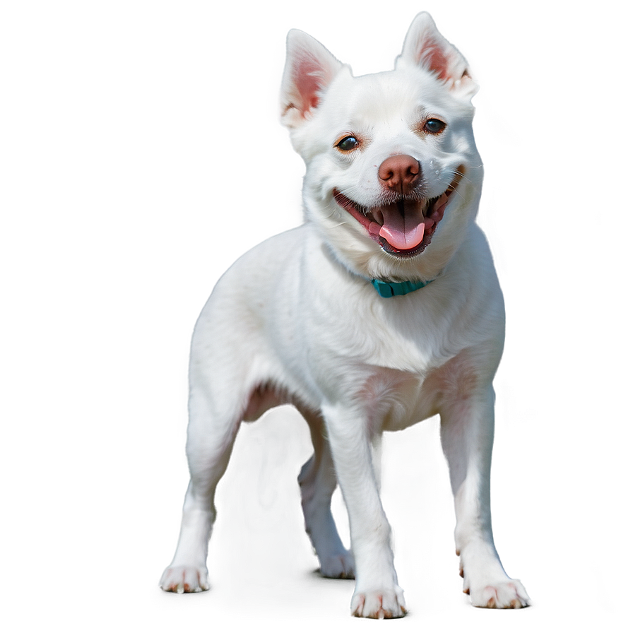 Laughing White Dog Png Luw