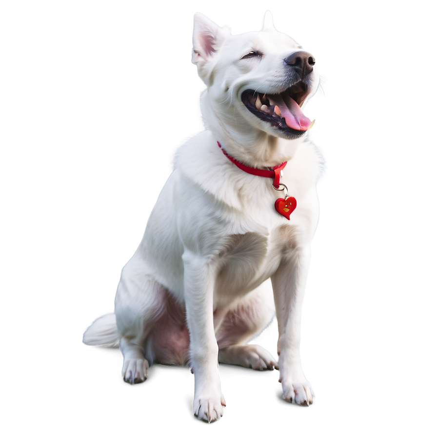 Laughing White Dog Png Oee17