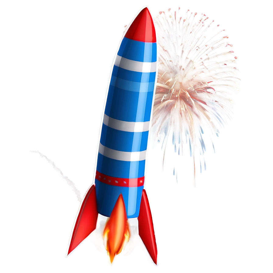 Launching Firework Rocket Png 8