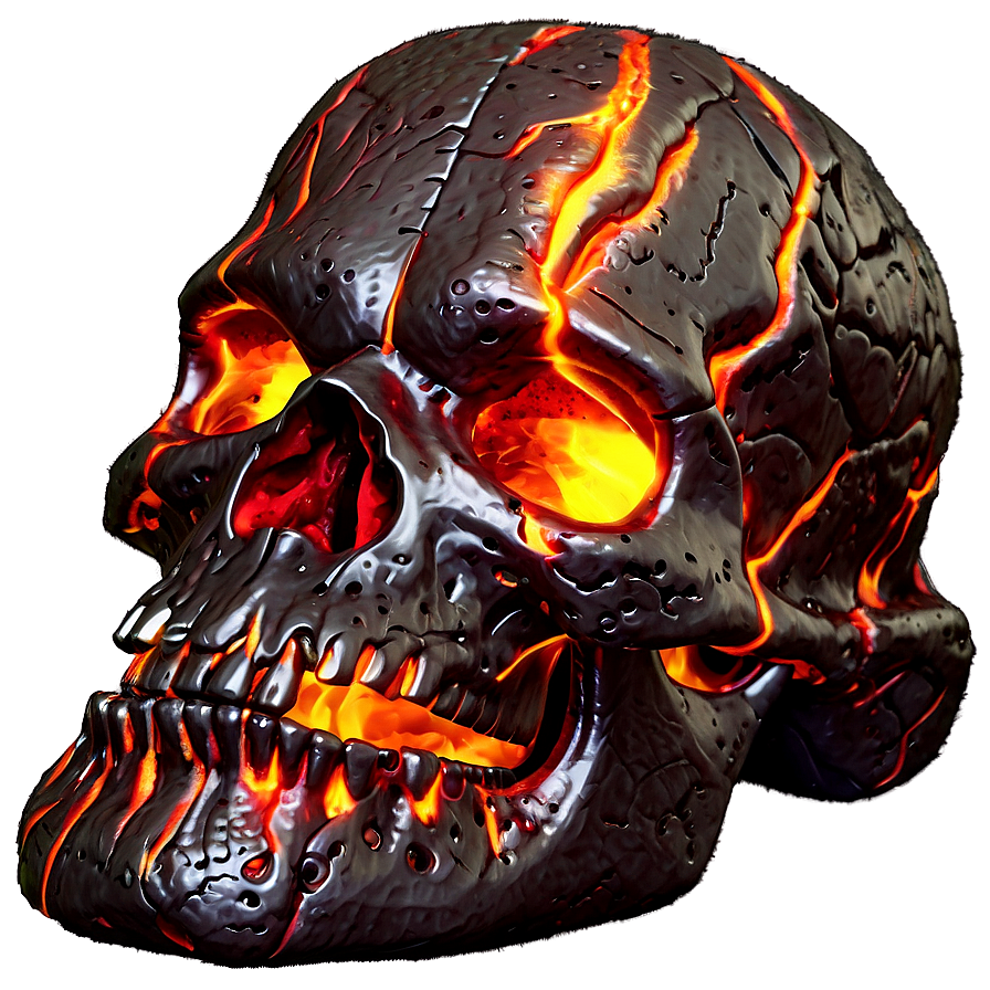 Lava-like Skull Png Yjq54