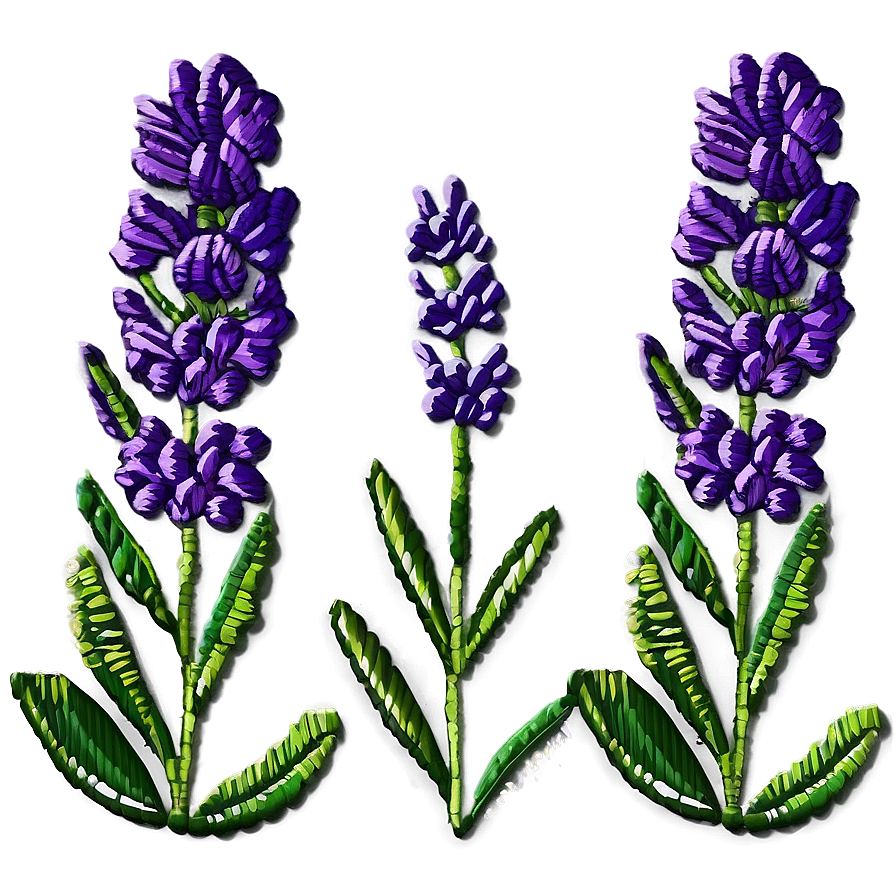 Lavender Embroidery Design Png 05062024