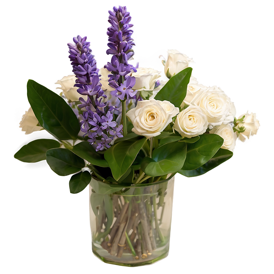 Lavender Floral Arrangement Png Pvc14