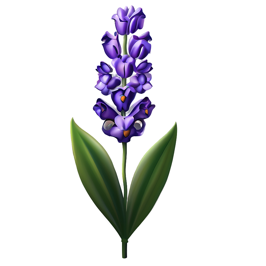 Lavender Floral Design Png Ohb33