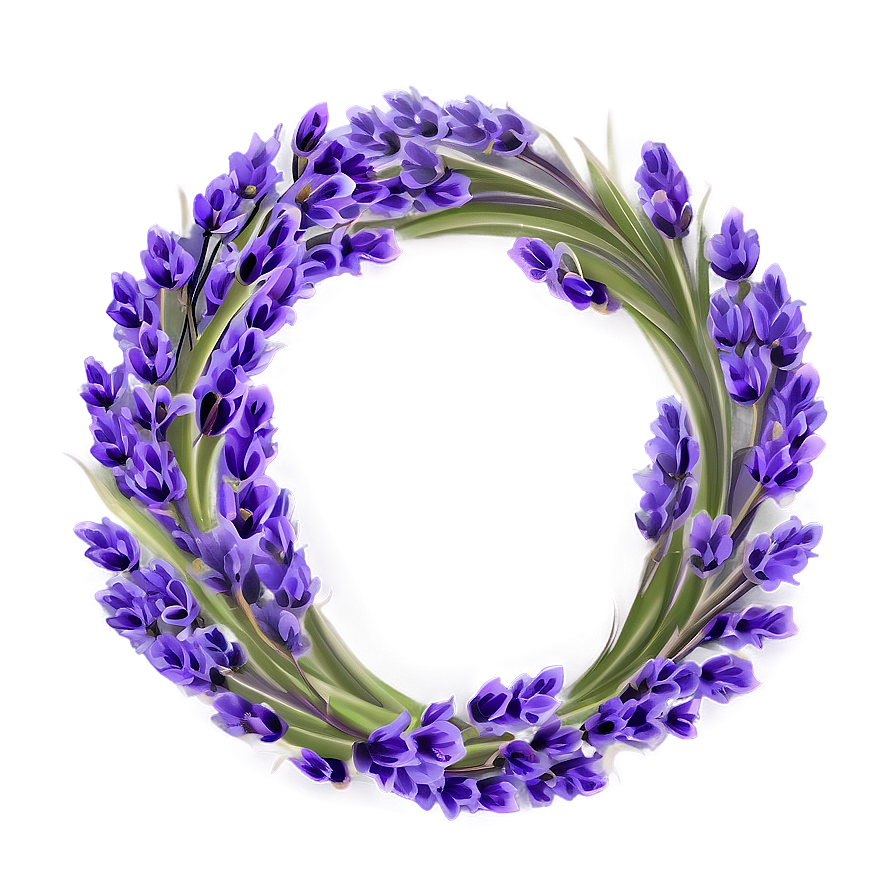 Lavender Flower Circle Png 80 Image