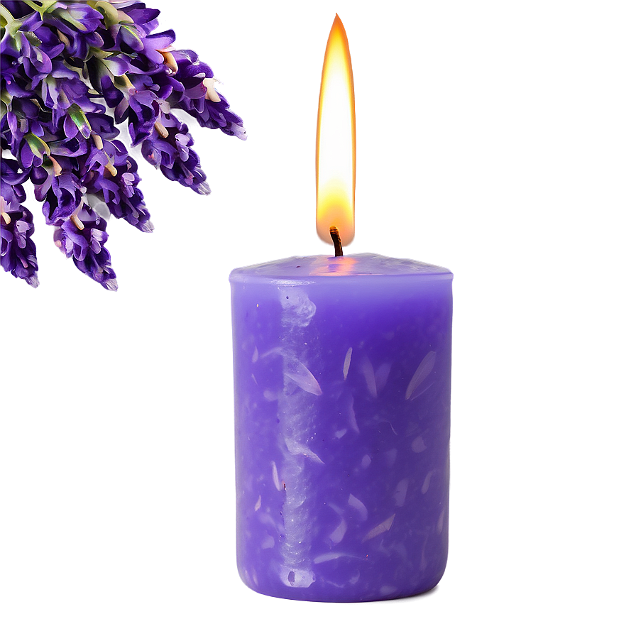 Lavender Infused Candle PNG 7 PNG with transparent background