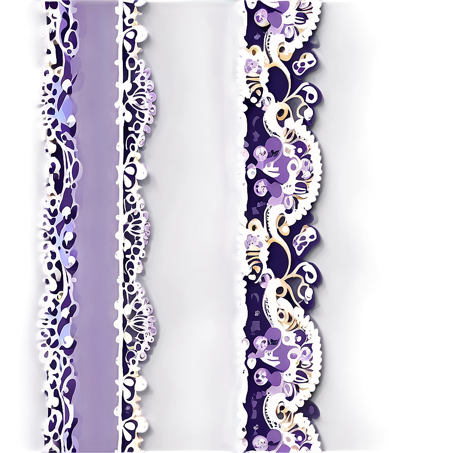 Lavender Lace Border Clipart Png Urp49