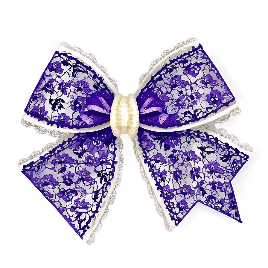 Lavender Lace Gift Bow Png App53