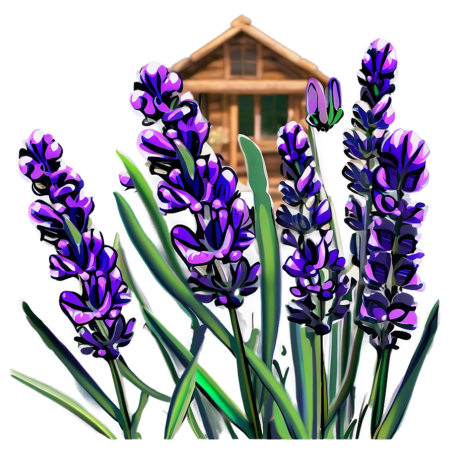 Lavender Nature Scene Png 06132024