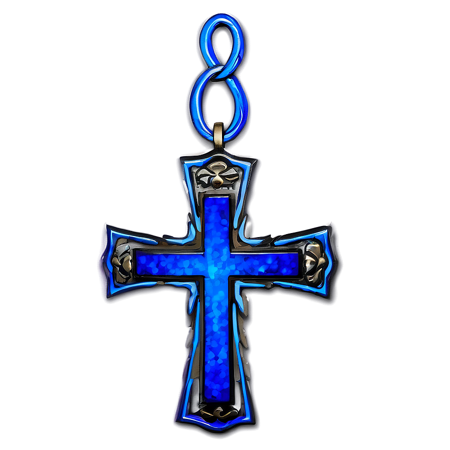 Layered Blue Cross Png Ygo85