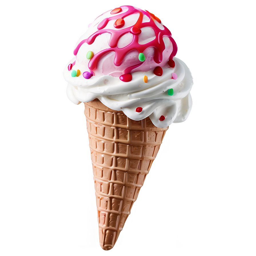 Layered Ice Cream Cone Png Jof