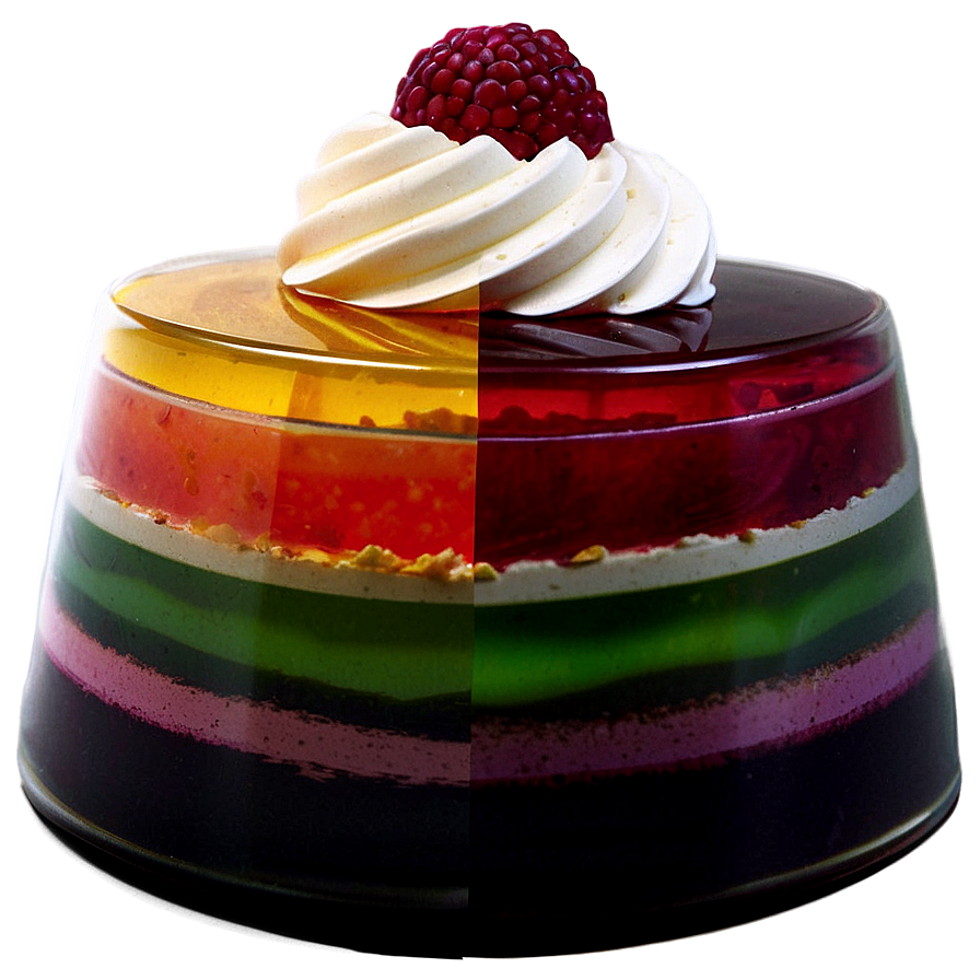 Layered Jelly Dessert Png 16