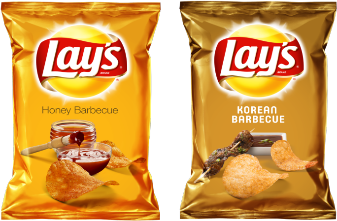 Lays Honeyand Korean Barbecue Chips