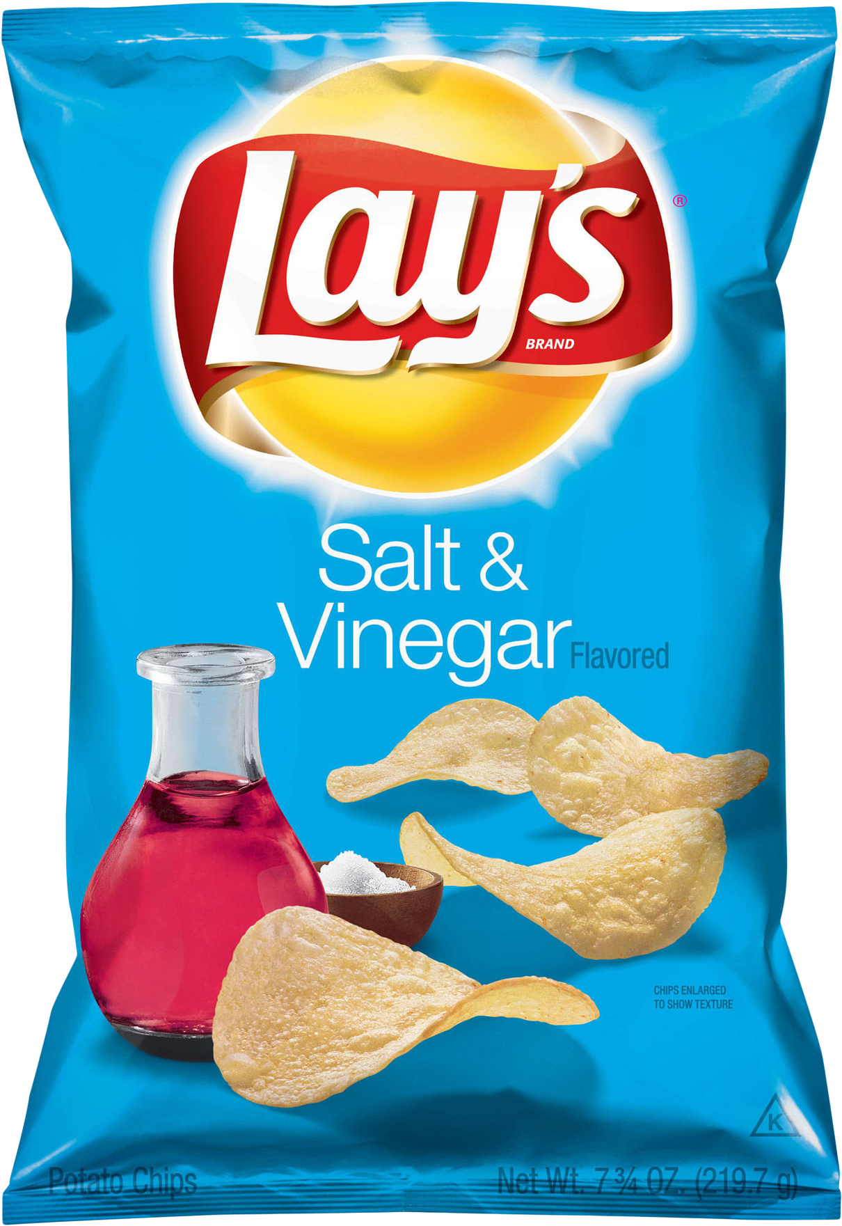 Lays Saltand Vinegar Chips Package PNG with transparent background