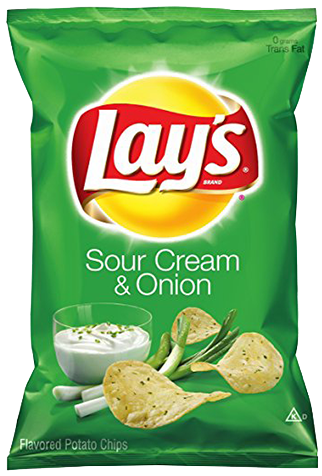 Lays Sour Creamand Onion Chips Package