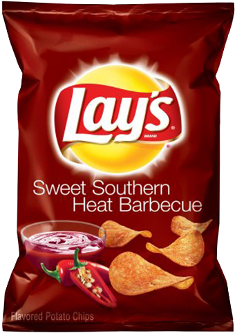 Lays Sweet Southern Heat Barbecue Chips Package