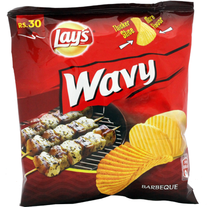 Lays Wavy Barbeque Flavor Packet