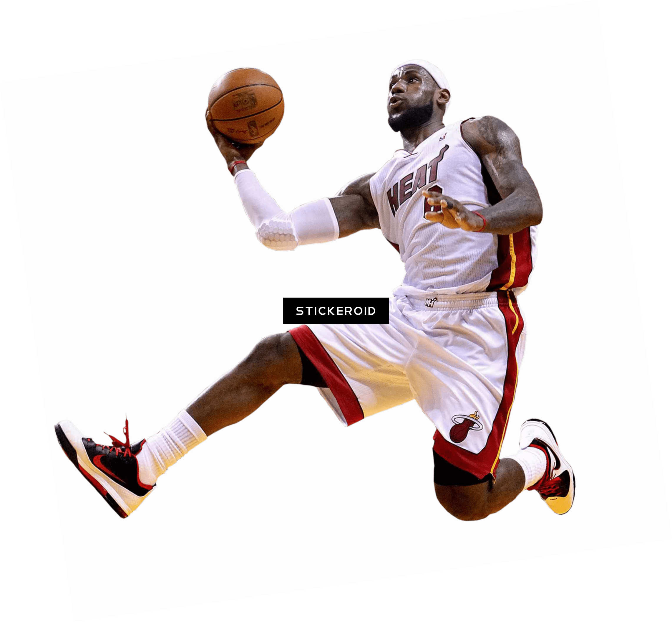 Le Bron James Miami Heat Dunk Action