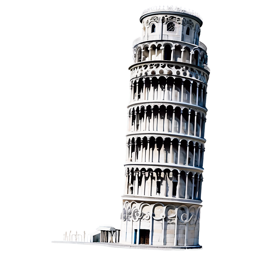Leaning Tower of Pisa PNG 05212024 PNG with transparent background
