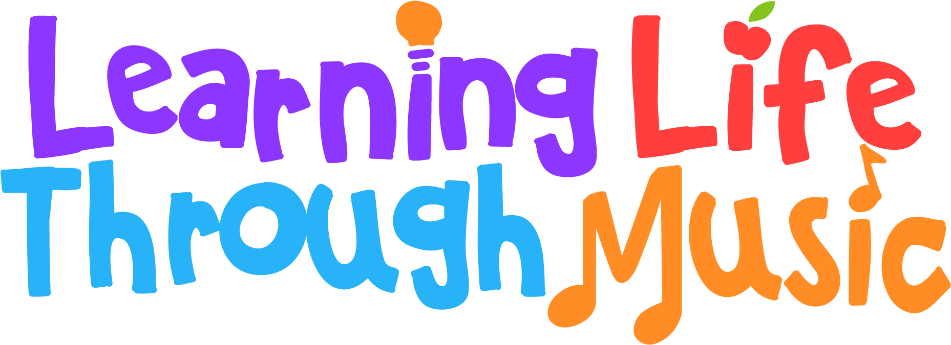 Learning Life Through Music Logo PNG with transparent background