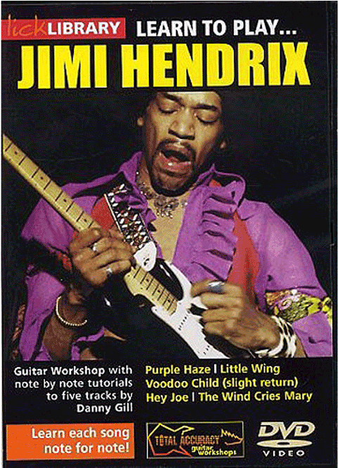 Learnto Play Jimi Hendrix D V D Cover PNG with transparent background