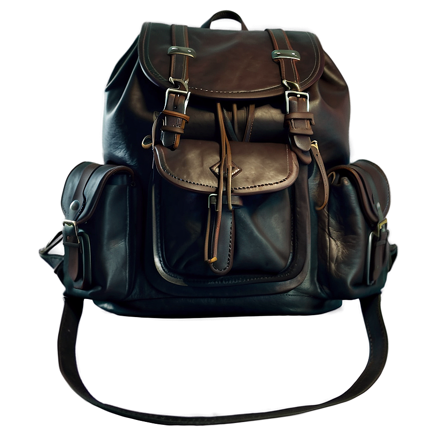 Leather Backpack Png 05252024