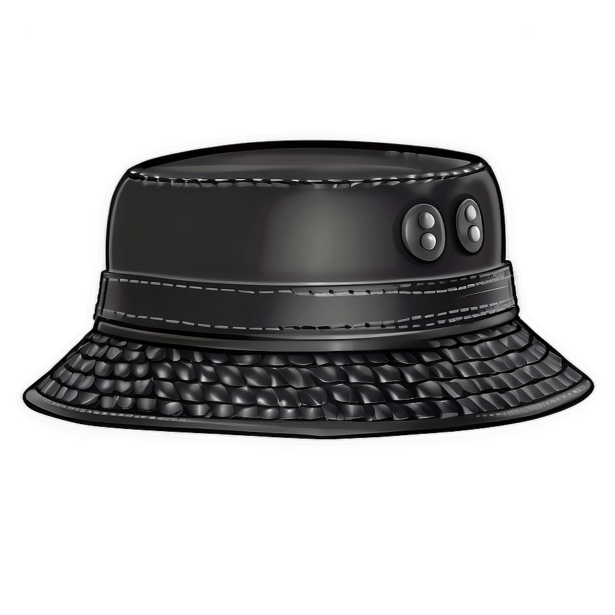 Leather Bucket Hat Png 05252024