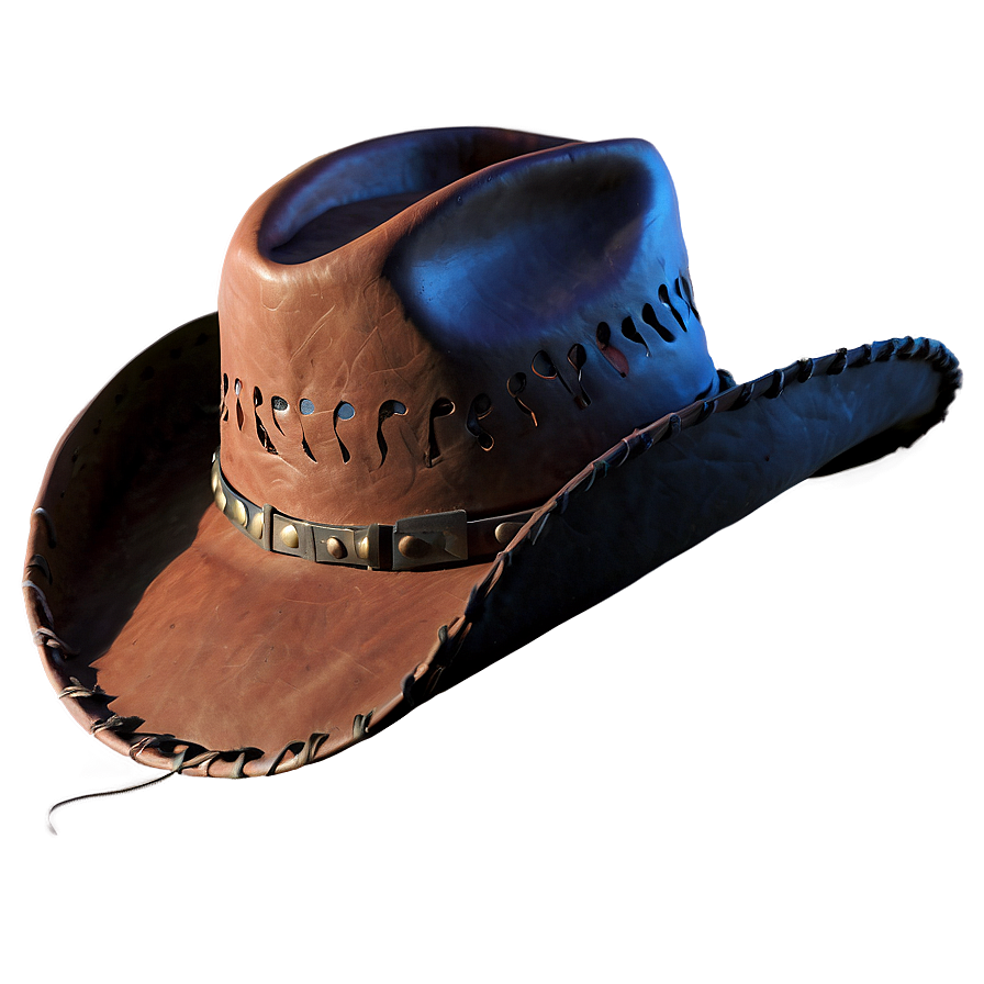 Leather Cowboy Hat Png 9