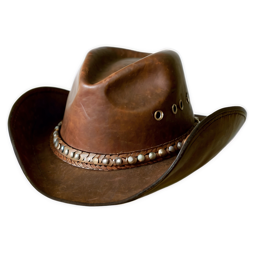 Leather Cowboy Hat Transparent Png Hnt81