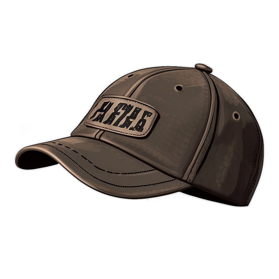 Leather Dad Hat Graphic Png Tkn