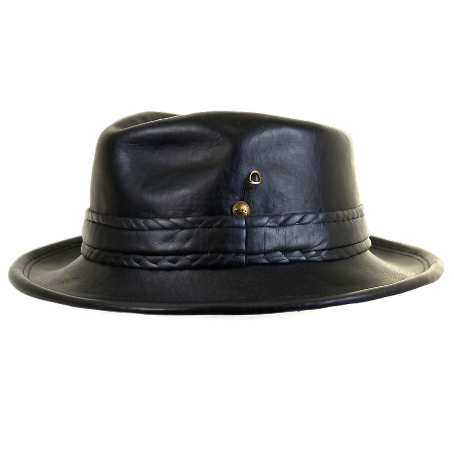 Leather Fedora Hat Png Qeb